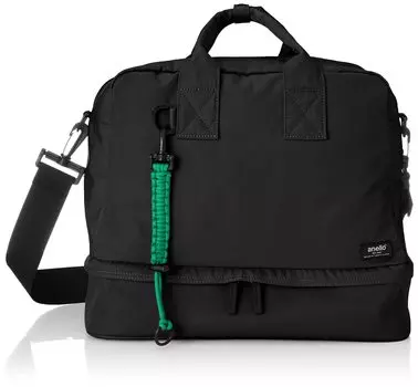 2WAY Boston Bag Water Repellent 2 Layer Storage WOVEN ATT0763 Black [Anello]