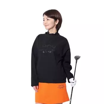 2WAY full zip blouson antibacterial and Golf outerwear LL [Pin Apparel] Women s (removable sleeves, deodorizing) / / 622-4120200 010_Black