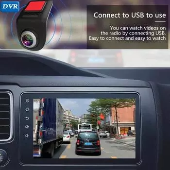 2Way HD Dash Mini Cam Car USB ADAS DVR Специальный для Android Мультимедийный Плеер AHD Камера Видео Передний Регистратор Обратный Вид NONE