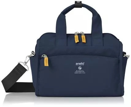 2WAY Mini Boston Bag Водоотталкивающая легкая 10 карманов CABIN GTM0177 темно-синяя [Anello Grande]