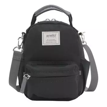 2WAY mini shoulder bag motte GHM0559 BK [Anello Grande]