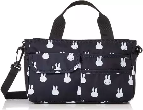 2way Mini Tote 6029 Miffy Many Face Black [Sifre] Сумка в сумке женская