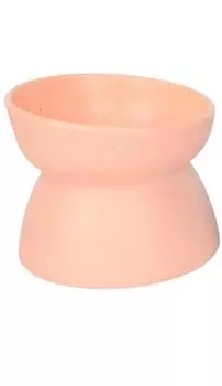 2WAY миска для кормления домашних животных, контейнер для еды для кошек и собак, поилка для воды, белая серая тарелка, настольная миска для воды, простая посуда для кошек [EAXE] (розовый)