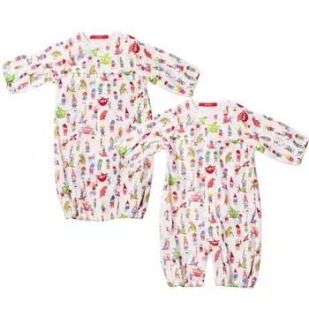 2WAY Romper Dress Long Sleeve Baby Off White [Oi Lily] 50-70