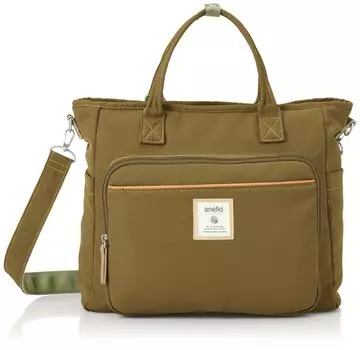 2WAY Tote Bag Shoulder Bag A4 CINNAMON GTM0335 Olive [Anello Grande]