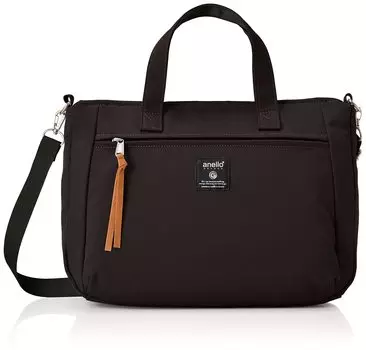 2WAY Tote Bag Shoulder Crossbody A4 STAMP GHM0233 Black [Anello Grande] Women s