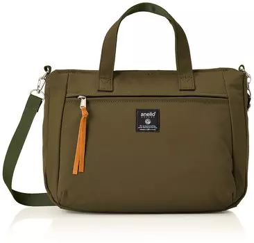 2WAY Tote Bag Shoulder Crossbody A4 STAMP GHM0233 Olive [Anello Grande] Women s