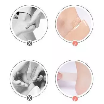 2X100 см гелевая защита пятки, пластыри для ног, клейкие волдыри, подушечки для пятки, наклейки для обуви, обезболивающий пластырь, подушка для ухода за ногами