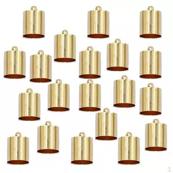 2x10 круглых обжимных выводов для кожаного шнура диаметром 7 мм и 8 мм