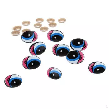 2x10шт пластиковые движущиеся безопасные мультяшные глаза для кукол-медведей своими руками, дизайн мягких игрушек