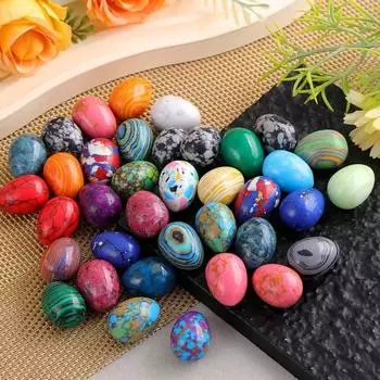2x1,5 см пасхальное яйцо, ювелирные изделия, счастливый камень, мини-яйцо, полированный агатовый камень, камень, собирайте подарки, хрустальное яйцо для воскрешения, украшение для дома 1PC