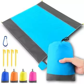 2x2,1 м водонепроницаемый карманный пляжный коврик складной кемпинговый коврик портативный легкий коврик для пикника на открытом воздухе песчаный пляжный коврик 200cm x 210cm