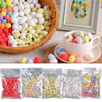 2x2,5 см украшения для пасхальных яиц, маленькие крапчатые яйца, игрушки, яйца One Size