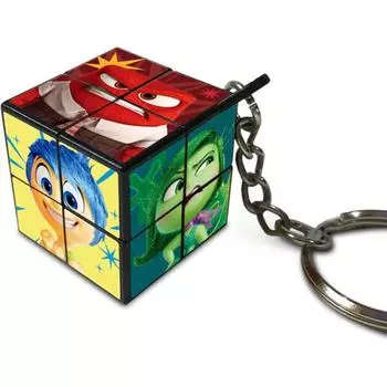 2x2 Inside Out 2 Mini Cube Puzzle Disney Keyring, популярная корейская головоломка