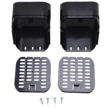 2x3 дюйма Тип A удлинитель водосточной трубы, фильтр для выхода водосточной трубы и защита от листьев для чёрный