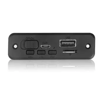 2x3 Вт Плата декодера 5 В Bluetooth 5.0 MP3-плеер Автомобильный звонок с громкой связью Беспроводной FM-радио Модуль TF AUX MP3 WMA WAV FLAC APE