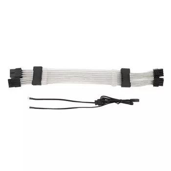 2x8PIN ARGB удлинительный кабель питания графического процессора 30 см поддерживает 5 В 3PIN ARGB Sync 2x8PIN на 2x8PIN 4-сторонний Glowi