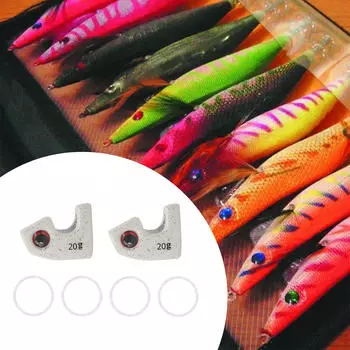 2x 20G рыболовные принадлежности для ловли кальмаров и креветок белый