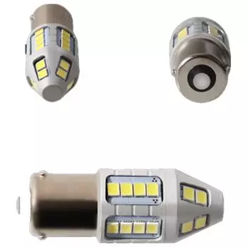2X 21 Вт Янтарные светодиодные лампы BAU15s для указателя поворота Canbus Без резистора Без вспышки