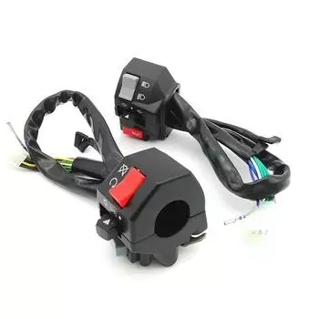 2X алюминиевый DC12V мотоцикл 7/8 Ручок руля/контроллер переключателя ближнего/дальнего света
