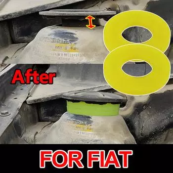 2X амортизирующая накладка, втулка, передняя стойка капота автомобиля, верхняя резиновая опора, защита башни для Fiat 500 Grande Punto Panda Bravo II 2PCS-BK