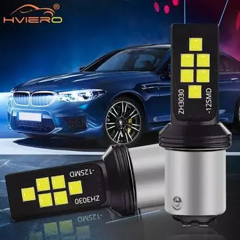 2X автоматические водонепроницаемые стоп-сигналы, стробоскопы заднего хода, аксессуары для стайлинга автомобиля, сигнал поворота, лампа номерного знака 1156 1157 7440 12SMD 2PCS 1156 белый