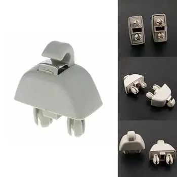 2x автомобильных серых крючка для солнцезащитного козырька, зажимы, подходят для 2012-2015 годов, кронштейн, вешалка, аксессуары для интерьера, автомобильный крепеж для Passat 6R0857561Y20 CHINA