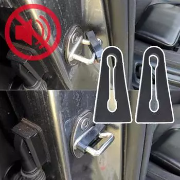 2X автомобильный дверной замок, буфер демпфирования для Lada X-Ray 2015-2022, уплотнительная накладка амортизатора, звукоизоляционный амортизатор, запасные аксессуары 2PCS-BK