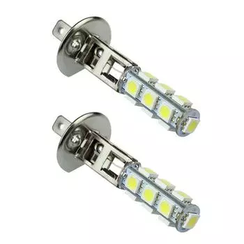 2x автомобильный H1 13 SMD 5050 светодиодный белый противотуманный фонарь, лампа 12 В A белый