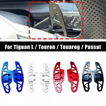 2x Автомобильный подрулевой переключатель передач для Golf 8 MK8 ID4 Passat B8 Tiguan L для Volkswagen CC Удлинитель рычага переключения передач серебряный