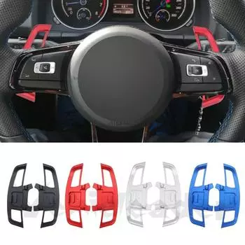 2X Автомобильный подрулевой переключатель передач для VW GOLF GTI R GTD GTE MK7 7 для POLO GTI Scirocco 2014 2015 2016 2017 2018 чёрный