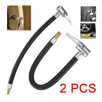 2X автомобильный разъем для насадки для пневматических шин, патрон для насоса, адаптер для шланга, зажим для клапана накачки 2Pcs