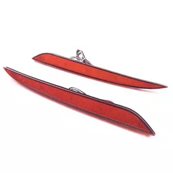 2x Автомобильный задний бампер отражатель лампы красный объектив светодиодный задний стоп-сигнал 2012-2019 для Tesla Model S 2013 2014 2015