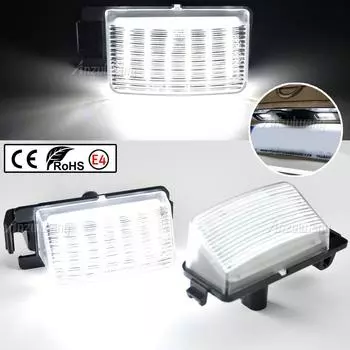 2X автомобильный задний светодиодный светильник номерного знака для Nissan Tiida Livina Versa для Infiniti Nissan Skyline V36 G35 G37