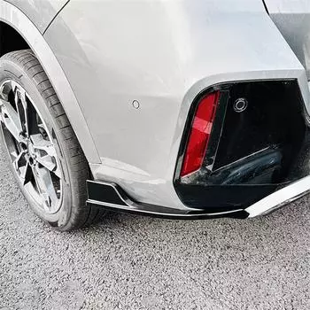 2x Back Rear Side Skirt Splitter Bumper Corner Trim For BMW X1 iX1 U11 2023 2024