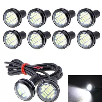 2X Белый DC 12V 5W Eagle Eye Led дневные ходовые огни Drl резервный свет автомобиля Авто Лампа