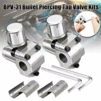 2X BPV-31Piercing Valve Line Tap Valve Kits Замена для HVAC