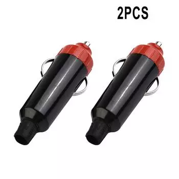 2x Car Cigar Lighter Plug DC 12V 24V Waterproof Male Car Cigar Lighter Socket Plug Connector 3.01 x1.08 x0.75 CHINA