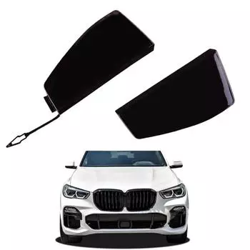 2x Car Front Bumper Tow Eye Hook Cover Cap L/R 51118092124 For BMW X5 2019-2023