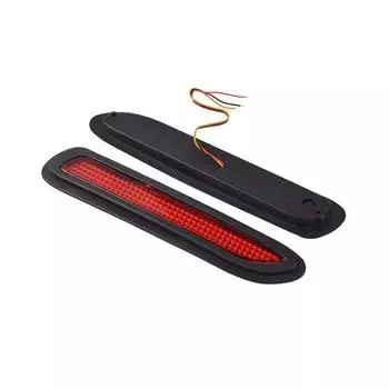 2x Car Rear Bumper Drving Braking lighting Red LED Reflectors Warning Tail Lamps