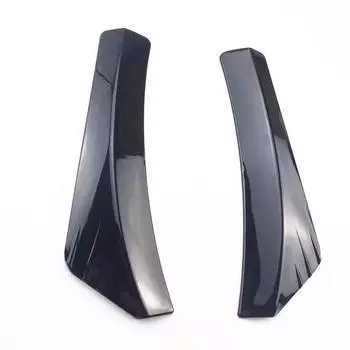 2x Car Rear Bumper Lip Diffuser Splitter Canard Protector Glossy Black Universal