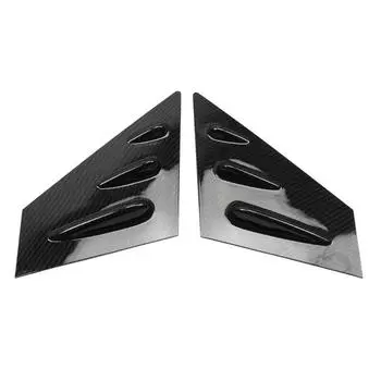 2x Carbon Fiber Imitation Front Window Louver linings for subaru wrx sti 2015-2020