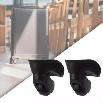 2x чемодан для багажа на колесах, багажник, бесшумный, износостойкий, простой в установке, черный, гибкий, для путешествий