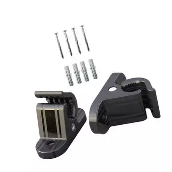 2x Черный прочный стационарный держатель зарядных устройств для электромобиля EV Простая установка Стабильный