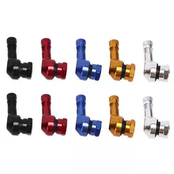 2X Cnc мотоциклетный угол 90 градусов колесо шина бескамерный клапан стержень алюминий красный