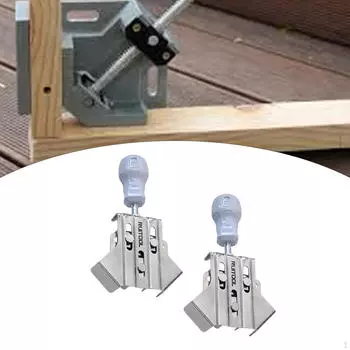2x Деревообрабатывающий угловой зажим 90°, многоцелевой зажим из нержавеющей стали для рам