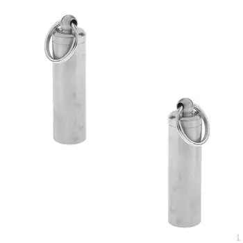 2x Держатель-контейнер из нержавеющей стали, серебро 56,5 мм