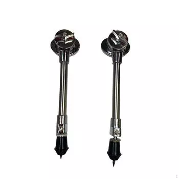 2x держателя ножек для бас-барабана, универсальные противоскользящие кронштейны, металлические стойки