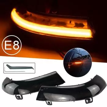 2x динамический зеркальный индикатор указателя поворота, светодиодный светильник для VW Golf MK5/Variant GTI MK5 Jetta MK5 Passat B5.5-Typ 3BG/B6-Typ 3C Sharan Skoda Superb B5