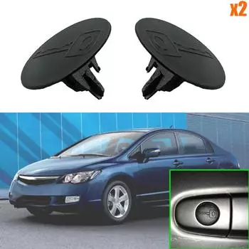 2x для Honda Civic 4D 8G 2006 2007 2008 2009 2010 2011 2012 ручка замка двери багажника автомобиля цилиндр заглушка отверстия для ключа клипсы отделки